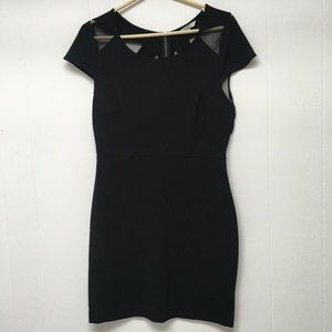 BB Dakota Dress Women’s Sz L Sheath Black Mesh